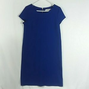 Career Dress Royal Blue Shift Dress Sz 8 Pockets